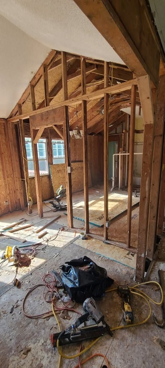 Home gutted to the studs during remodel