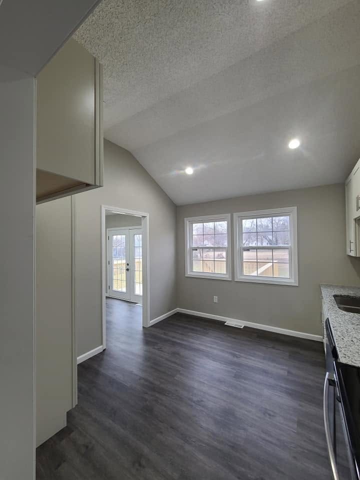 Dining area with new LVP flooring